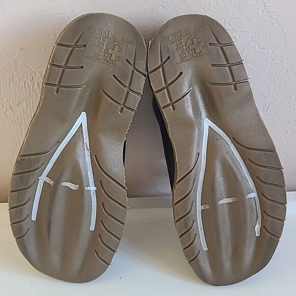 Dr Martens Chunky Sandals Chunky Slip-on Blue & Red Made in England Size UK 4 - Picture 14 of 14